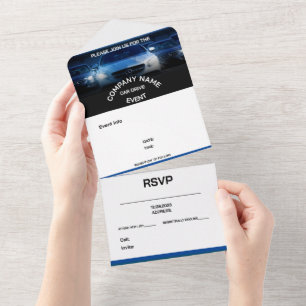 CAR DRIVE EVENT INVITATION customisable