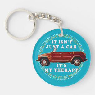 car driving is therapy key ring