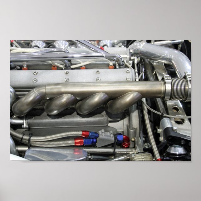 car engine poster (Front)