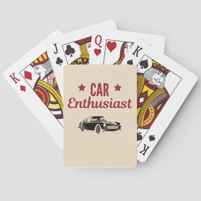 Car Enthusiast Playing Cards (Back)
