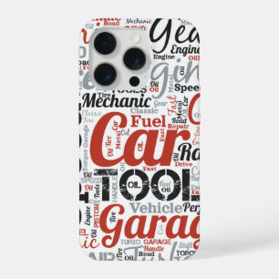 Car Enthusiast Word Cloud iPhone 15 Pro Case