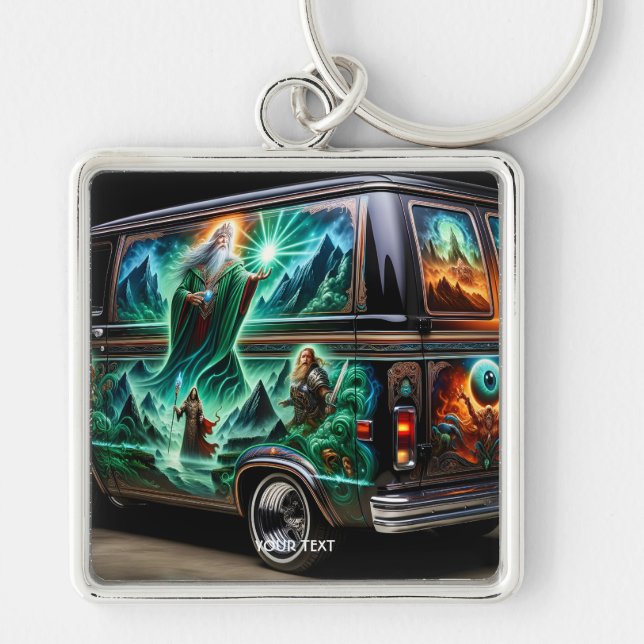Car Fantasy Paint Key Ring (Front)