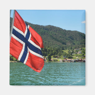 Car ferry in Norway magnet