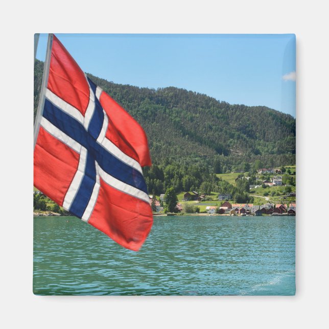 Car ferry in Norway magnet (Front)