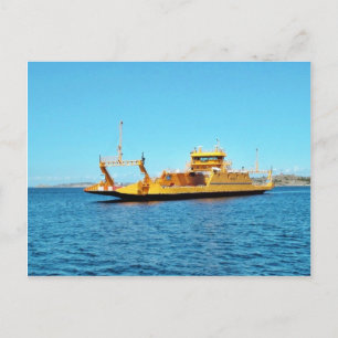 Car Ferry Ship Postcard