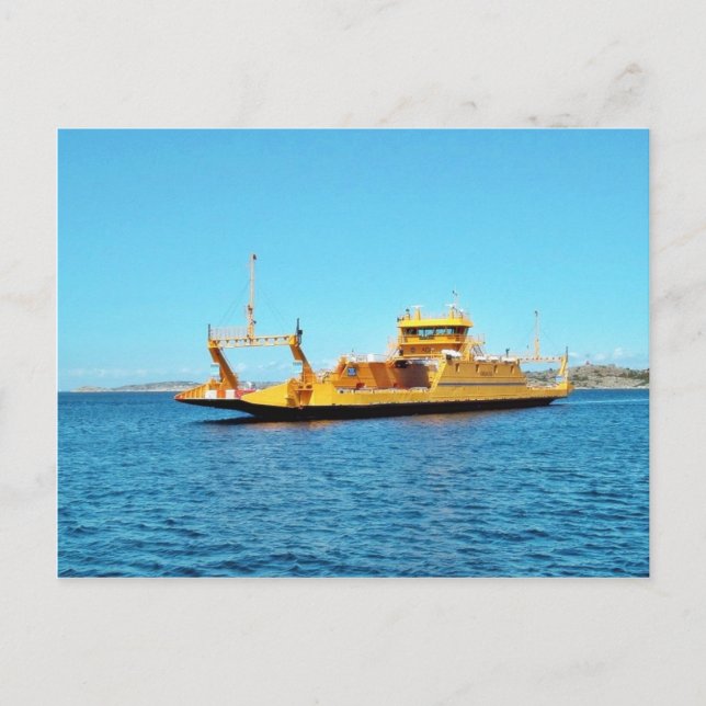Car Ferry Ship Postcard (Front)