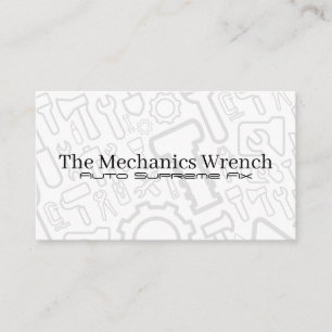 Car Fix Tools   Auto Service   Mechanic Business Card