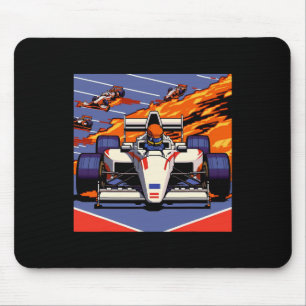 Car For Mechanic Sports Fan Retro 90s Video Game Mouse Pad