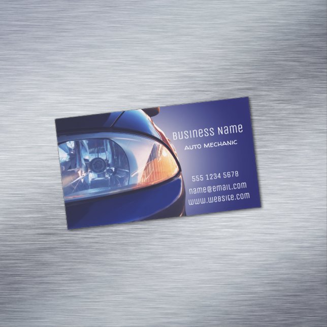 Car front view 	Magnetic business card (In Situ)