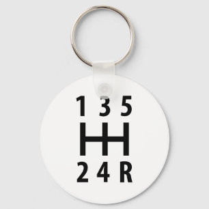 car gear shift 5 key ring