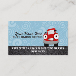 Car Glass Repair Business Cards