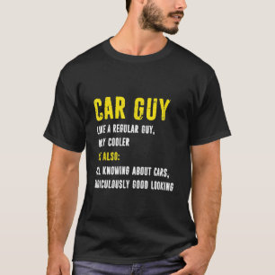 Car Guy Definition Mechanic Car  Distressed Typogr T-Shirt