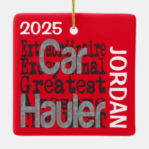 Car Haulier Extraordinaire Ceramic Ornament