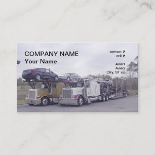 car haulier transport business card