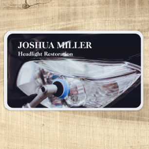 Car Headlight Restoration Business Card