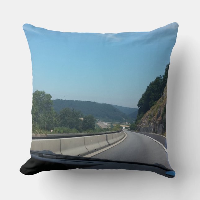 Car Holiday Mountains Europe Austria Photography Cushion (Front)