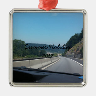 Car Holiday Mountains Europe Austria Photography Metal Ornament