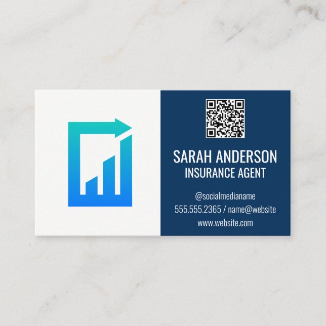 Car House Insurance | Financial Paper Work Logo Business Card (Front)
