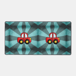 Car illustration desk mat