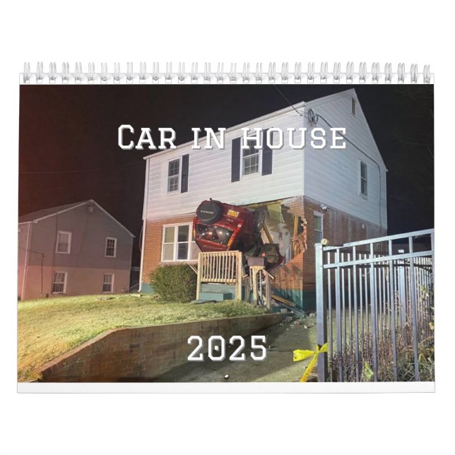 Car in House 2025 Calendar (Cover)
