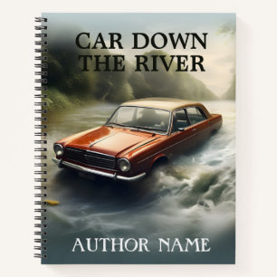 Car In River Book Cover Inspiration Notebook