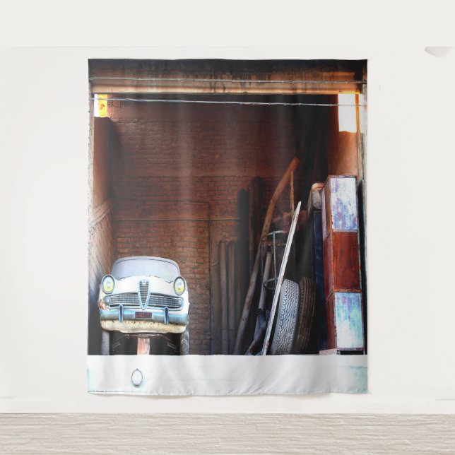 Car in the attic tapestry (Front)