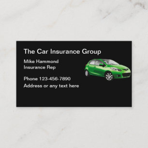 Car Insurance Automotive Theme Business Card