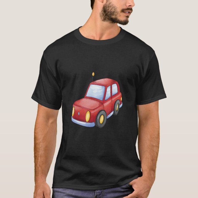 Car Kid Watercolour Print for Children s Room Nurs T-Shirt (Front)