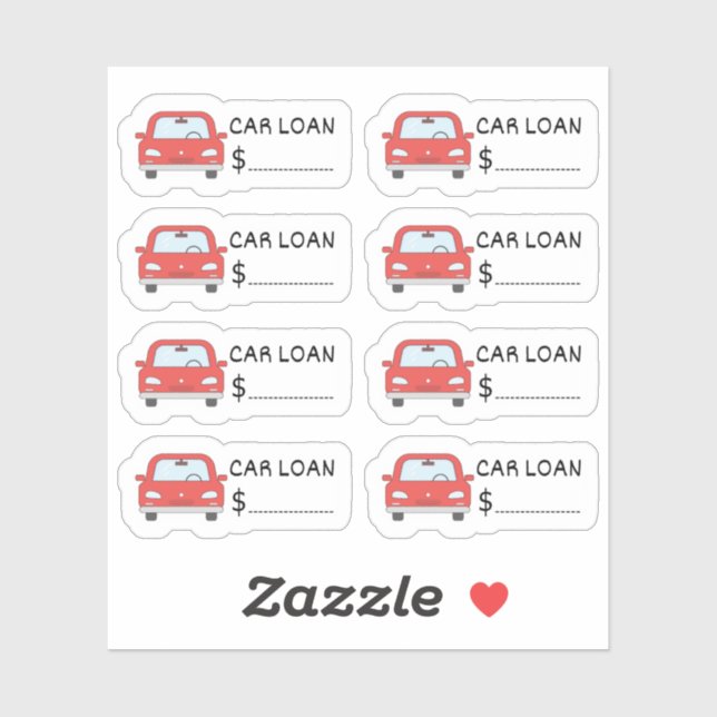 Car Loan Reminder Bill Due Tracker Bujo Planner  (Sheet)