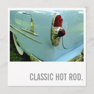 Car Lover 75th Birthday - Hot Rod Invitation