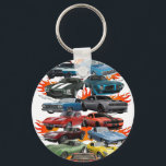 Car Madness! Muscle Cars, Classic Cars and Hot Rod Key Ring<br><div class="desc">A stylish keychain featuring a vintage classic car design. A perfect accessory for car lovers and collectors. Great for everyday use or as a small and thoughtful gift for classic car enthusiasts.</div>