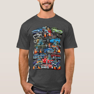 Car Madness Muscle Cars Classic Cars and Hotrods C T-Shirt