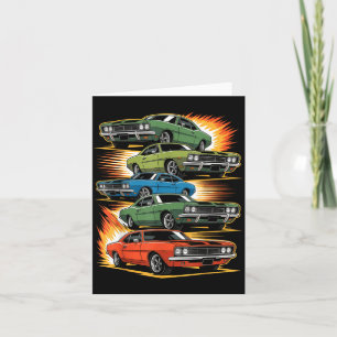 Car Madness Muscle Hotrods And Clic Vintage  Card