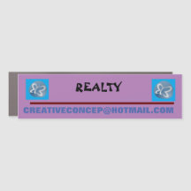 CAR MAGNET bumper magnet  10 x 3