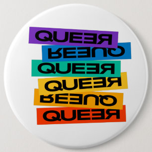 Car Magnet. LGBT+Pride. Queer.              6 Cm Round Badge