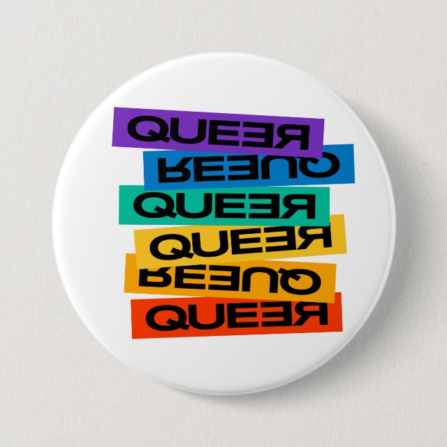 Car Magnet. LGBT+Pride. Queer.             7.5 Cm Round Badge (Front)