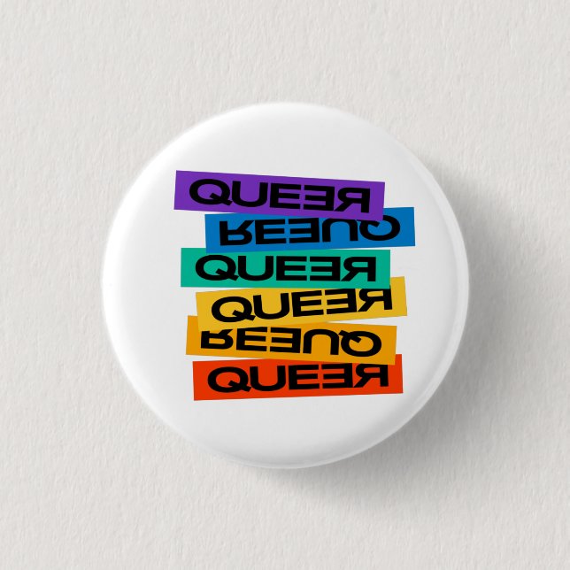 Car Magnet. LGBT+Pride. Queer.            Button (Front)