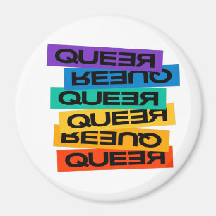 Car Magnet. LGBT+Pride. Queer. Button Magnet