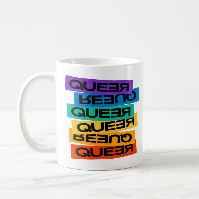 Car Magnet. LGBT+Pride. Queer.               Coffee Mug (Left)