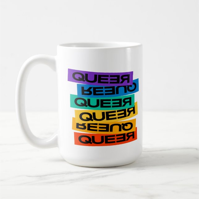 Car Magnet. LGBT+Pride. Queer.                  Coffee Mug (Left)