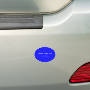 Car Magnet Oval uni Royal Blue