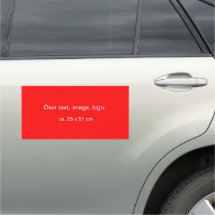 Car Magnet Rectangle uni Red