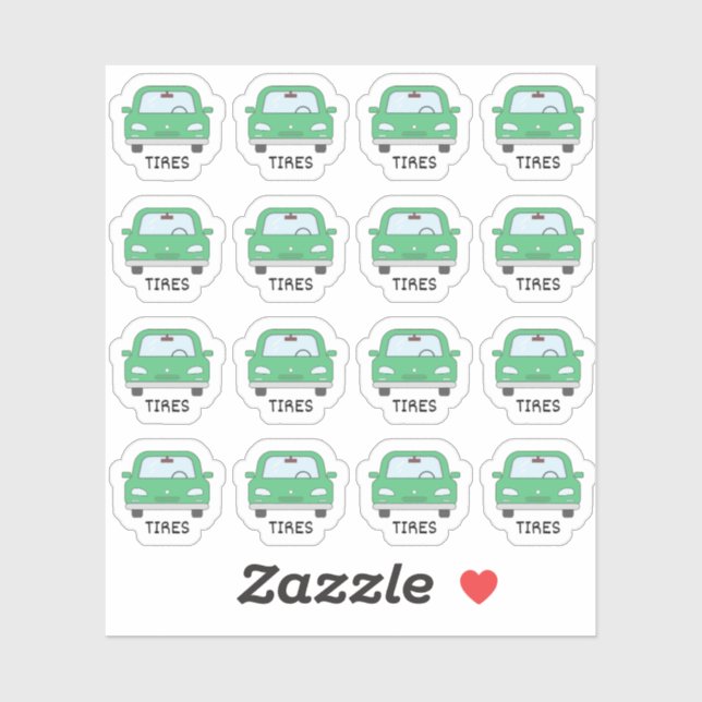 Car Maintenance Tires Reminder Bujo Planner (Sheet)