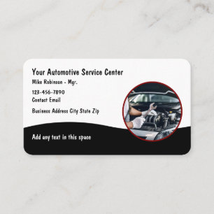 Car Mechanic Automobile Repair Business Cards