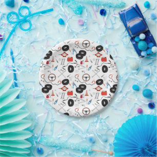 Car Mechanic Automotive Tools Paper Plate