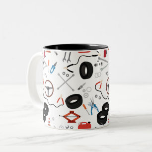 Car Mechanic Automotive Tools Two-Tone Coffee Mug