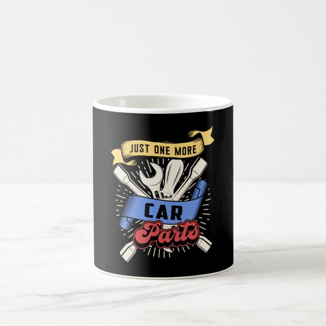 Car Mechanic Car Engine Mechanics Retro Funny Gift Coffee Mug (Center)