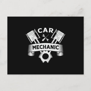 Car Mechanic Engine Mechanics Car Funny Gift Idea Postcard