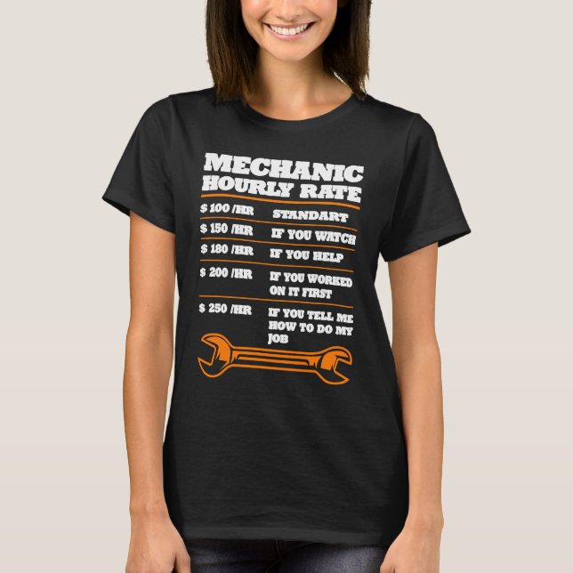 Car mechanic profession tool T-Shirt (Front)