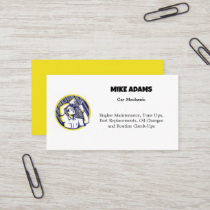 Car Mechanic Services Business Card